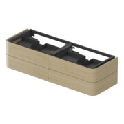 Duravit Waschtischunterschrank o. ES Happy D.2 Plus 40,8x160cm, 4 SchKa., BP b, Medit. Eiche-5