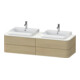 Duravit Waschtischunterschrank o. ES Happy D.2 Plus 40,8x160cm, 4 SchKa., BP b, Medit. Eiche-1