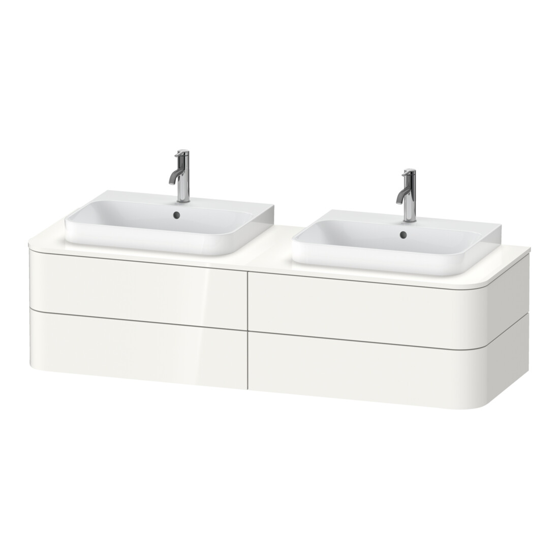 Duravit Waschtischunterschrank o. ES Happy D.2 Plus 40,8x160cm, 4 SchKa., BP b, Medit. Eiche
