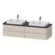 Duravit Waschtischunterschrank o. ES Happy D.2 Plus 40,8x160cm, 4 SchKa., BP b, Tau matt-1
