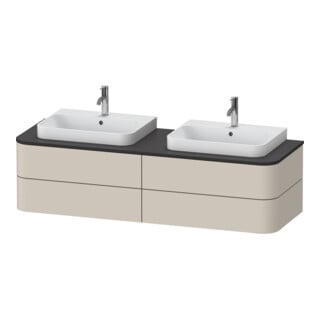 Duravit Waschtischunterschrank o. ES Happy D.2 Plus 40,8x160cm, 4 SchKa., BP b, Tau matt