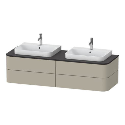 Duravit Waschtischunterschrank o. ES Happy D.2 Plus 40,8x160cm, 4 SchKa., BP b, Tau s-matt