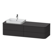 Duravit Waschtischunterschrank o. ES Happy D.2 Plus 40,8x160cm, 4 SchKa., BP l, graph matt