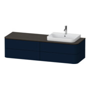 Duravit Waschtischunterschrank o. ES Happy D.2 Plus 40,8x160cm, 4 SchKa., BP r, blau s-matt