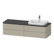 Duravit Waschtischunterschrank o. ES Happy D.2 Plus 40,8x160cm, 4 SchKa., Tau s-matt, rechts