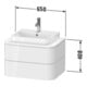 Duravit Waschtischunterschrank o. ES Happy D.2 Plus 40,8x65cm, 2 SchKa., blau seidenmatt-5
