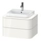 Duravit Waschtischunterschrank o. ES Happy D.2 Plus 40,8x65cm, 2 SchKa., graphit supermatt