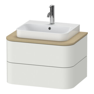 Duravit Waschtischunterschrank o. ES Happy D.2 Plus 40,8x65cm, 2 SchKa., Nord we. seidenmatt