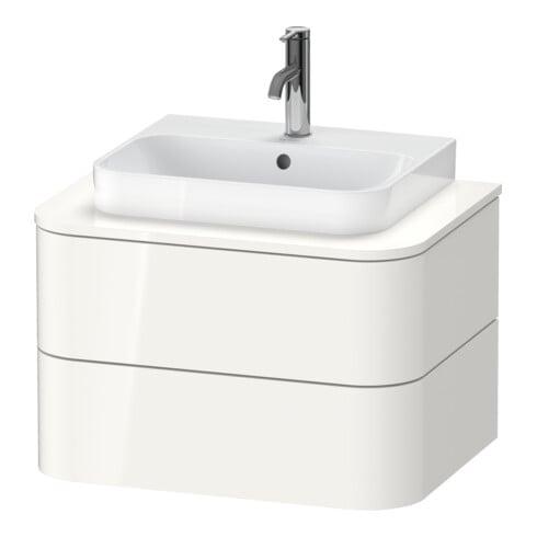 Duravit Waschtischunterschrank o. ES Happy D.2 Plus 40,8x65cm, 2 SchKa., steingrau s-matt