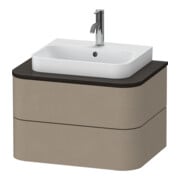 Duravit Waschtischunterschrank o. ES Happy D.2 Plus 40,8x65cm, 2 Schubkästen, leinen