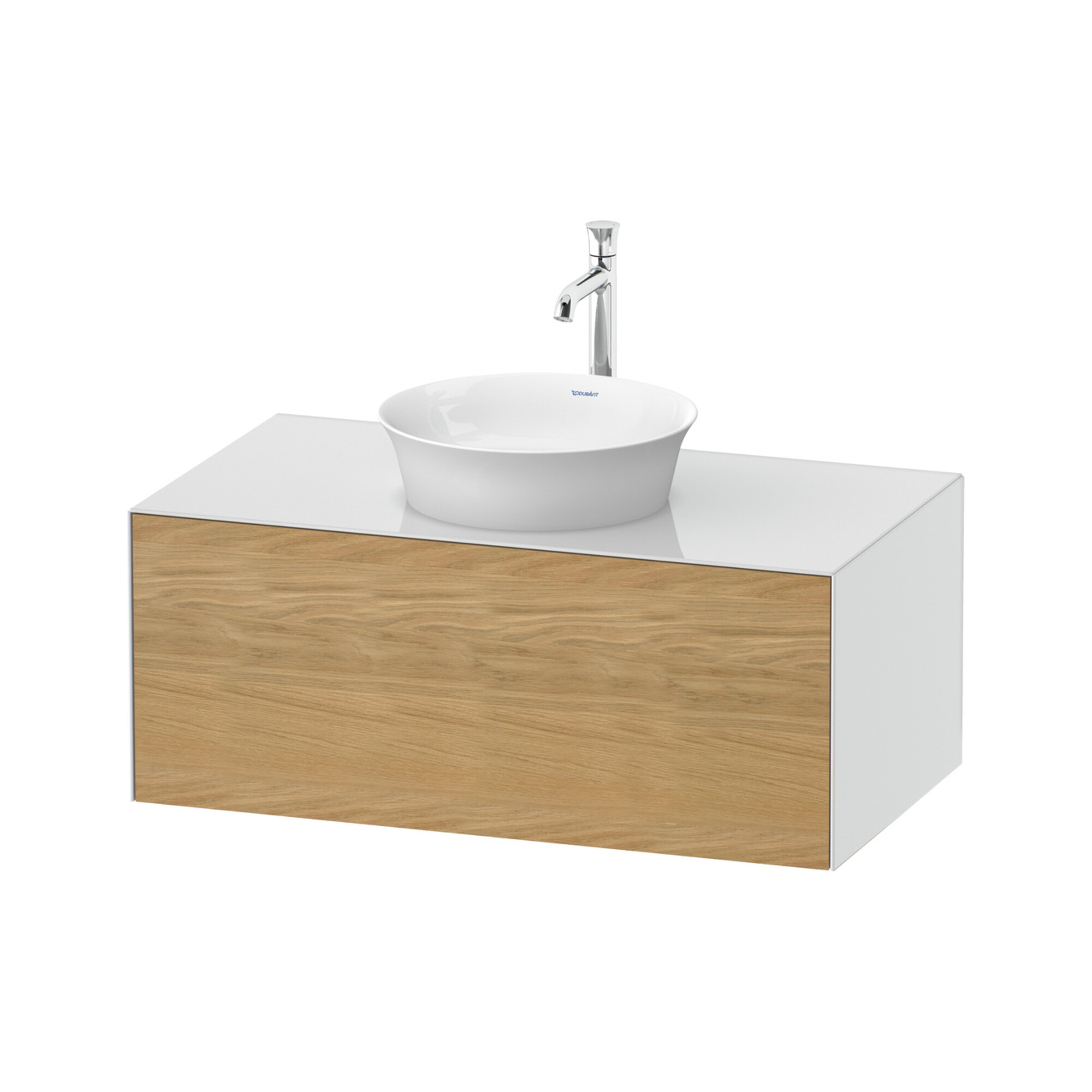 Duravit Waschtischunterschrank o. ES White Tulip 40,8x100x 55, 1 A, Ei Nat mas/weiß hgl