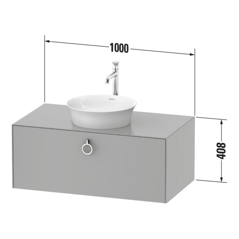 Duravit Waschtischunterschrank o. ES White Tulip 40,8x100x 55, 1 A, m G, E N StG s-matt