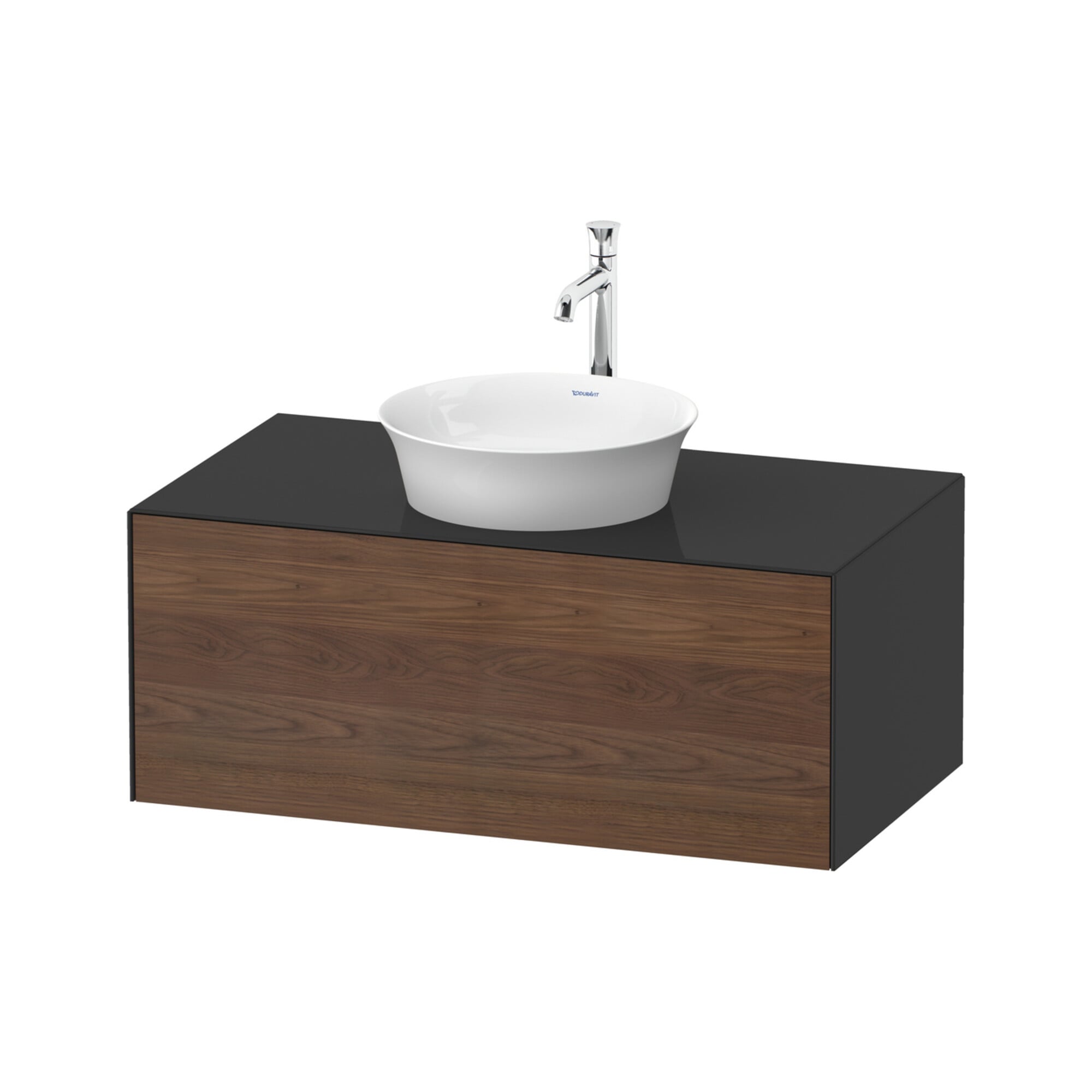 Duravit Waschtischunterschrank o. ES White Tulip 40,8x100x 55, 1 A, US Nussb mas/gra hgl