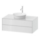 Duravit Waschtischunterschrank o. ES White Tulip 40,8x100x 55, 2 SchKa., weiß Hochglanz-1