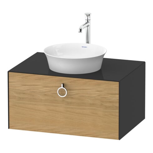 Duravit Waschtischunterschrank o. ES White Tulip 40,8x80x 55, 1 A, m G, E Nat mas/gra hgl