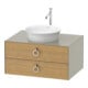 Duravit Waschtischunterschrank o. ES White Tulip 40,8x80x 55, 2 SBK, m G, E N tau s-matt-1