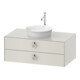 Duravit Waschtischunterschrank o. ES White Tulip 40,8x80x 55, 2 SBK, m G, Nord we. s-matt-1