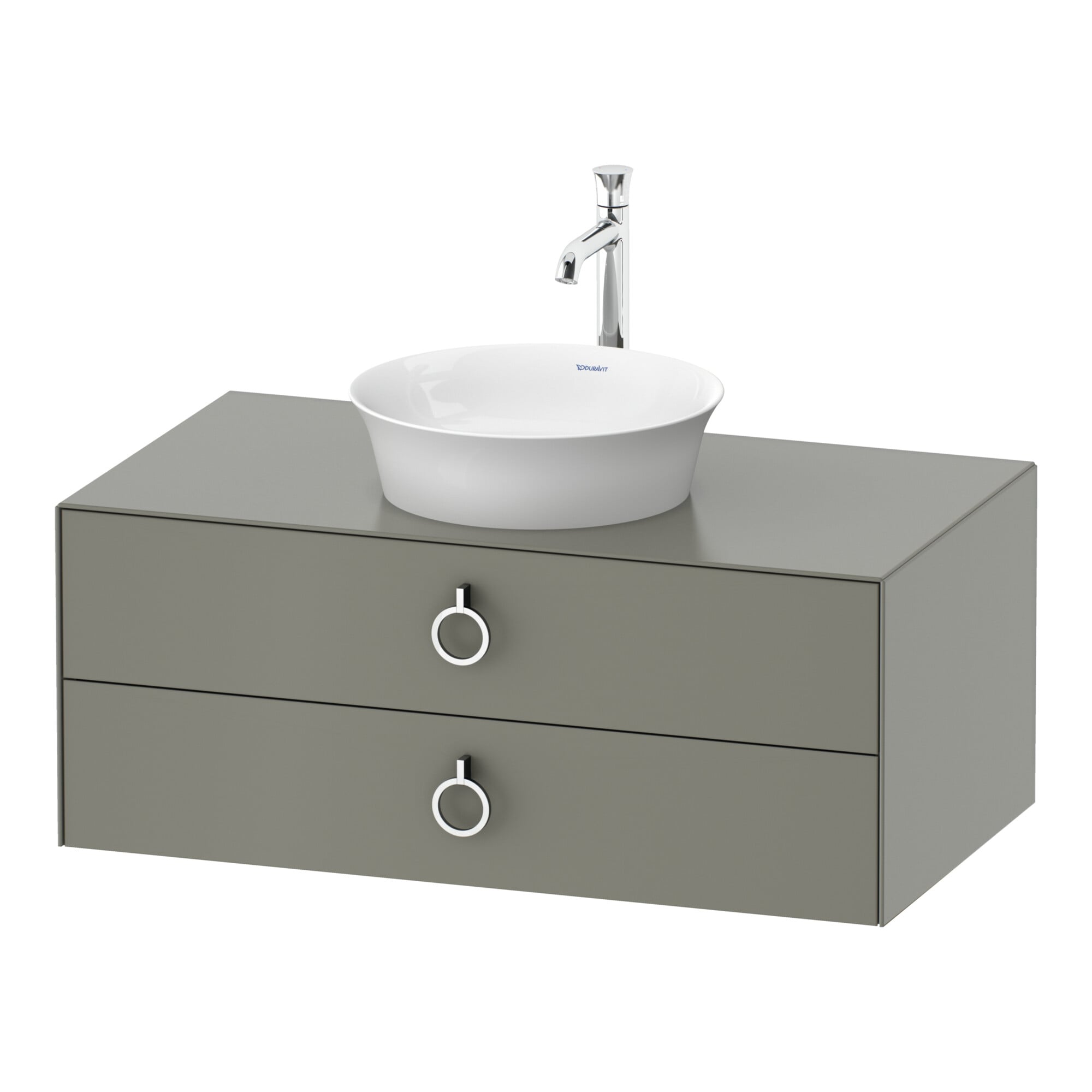 Duravit Waschtischunterschrank o. ES White Tulip 40,8x80x 55, 2 SBK, m G, st-g s-matt