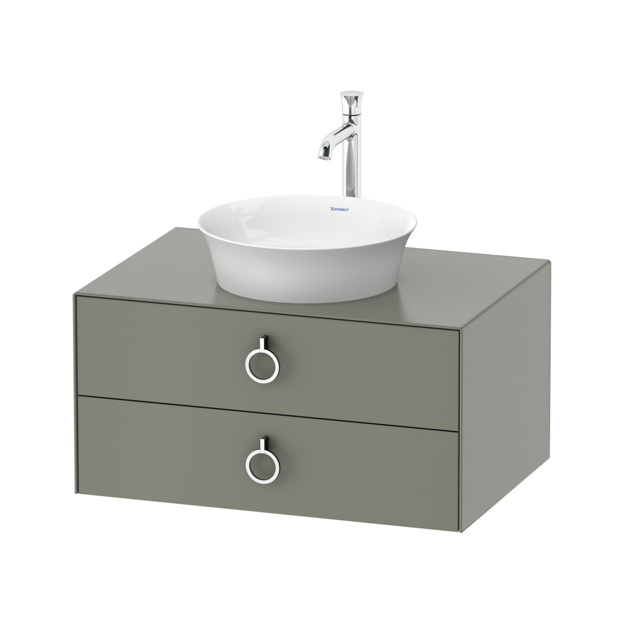Duravit Waschtischunterschrank o. ES White Tulip 40,8x80x 55, 2 SBK, m G, st-g s-matt
