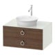 Duravit Waschtischunterschrank o. ES White Tulip 40,8x80x 55, 2 SBK, m G, US N w s-matt-1