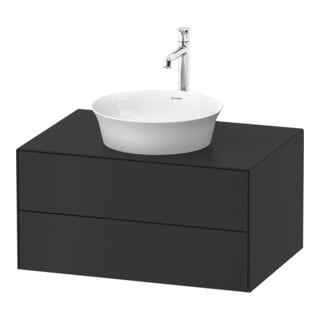 Duravit Waschtischunterschrank o. ES White Tulip 40,8x80x 55, 2 SchKa., graph Seidenmatt