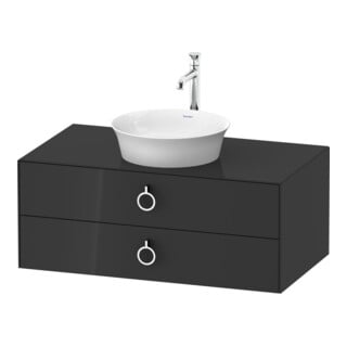 Duravit Waschtischunterschrank o. ES White Tulip 40,8x80x 55, 2 SchKa., m Gr., graph hgl