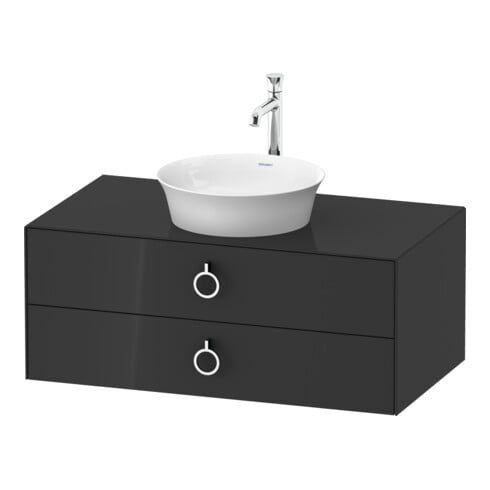 Duravit Waschtischunterschrank o. ES White Tulip 40,8x80x 55, 2 SchKa., m Gr., graph hgl