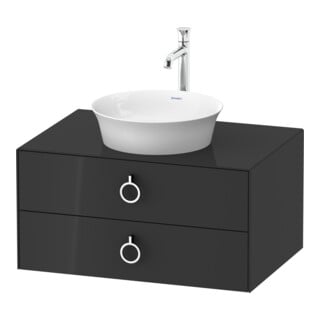 Duravit Waschtischunterschrank o. ES White Tulip 40,8x80x 55, 2 SchKa., m Gr., graph hgl