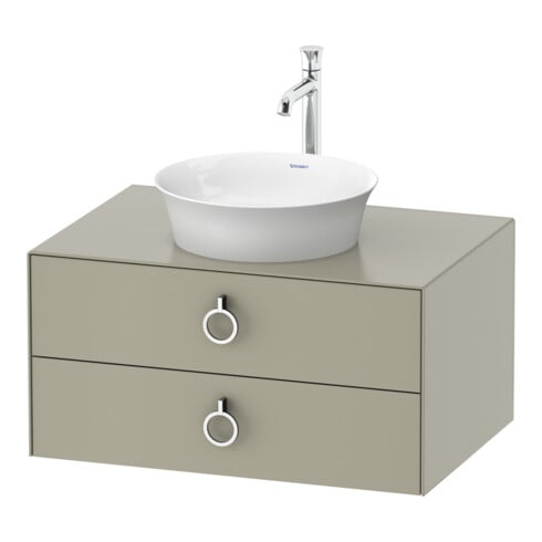 Duravit Waschtischunterschrank o. ES White Tulip 40,8x80x 55, 2 SchKa., m Gr., Tau s-matt