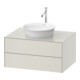 Duravit Waschtischunterschrank o. ES White Tulip 40,8x80x 55, 2 SchKa., Nord we. s-matt-1