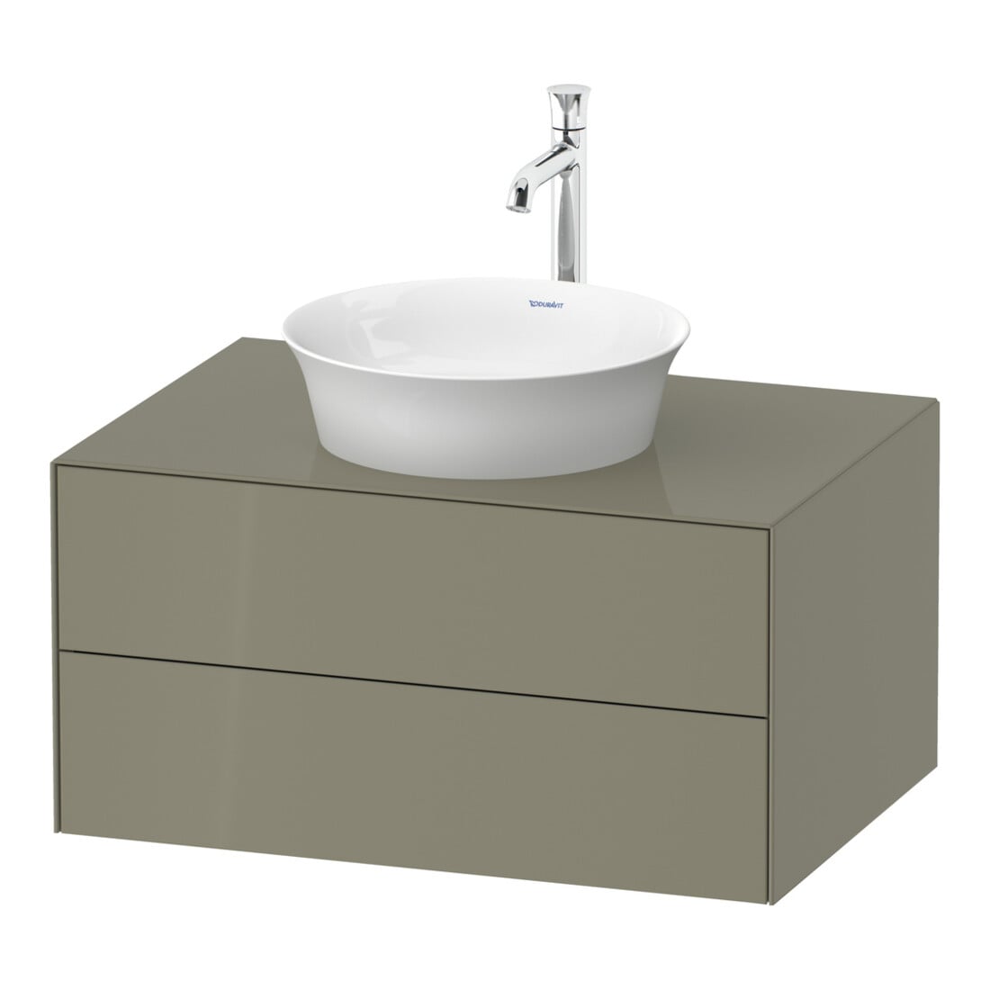 Duravit Waschtischunterschrank o. ES White Tulip 40,8x80x 55, 2 SchKa., steingrau hgl