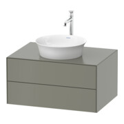 Duravit Waschtischunterschrank o. ES White Tulip 40,8x80x 55, 2 SchKa., steingrau s-matt