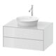Duravit Waschtischunterschrank o. ES White Tulip 40,8x80x 55, 2 SchKa., weiß Hochglanz-1