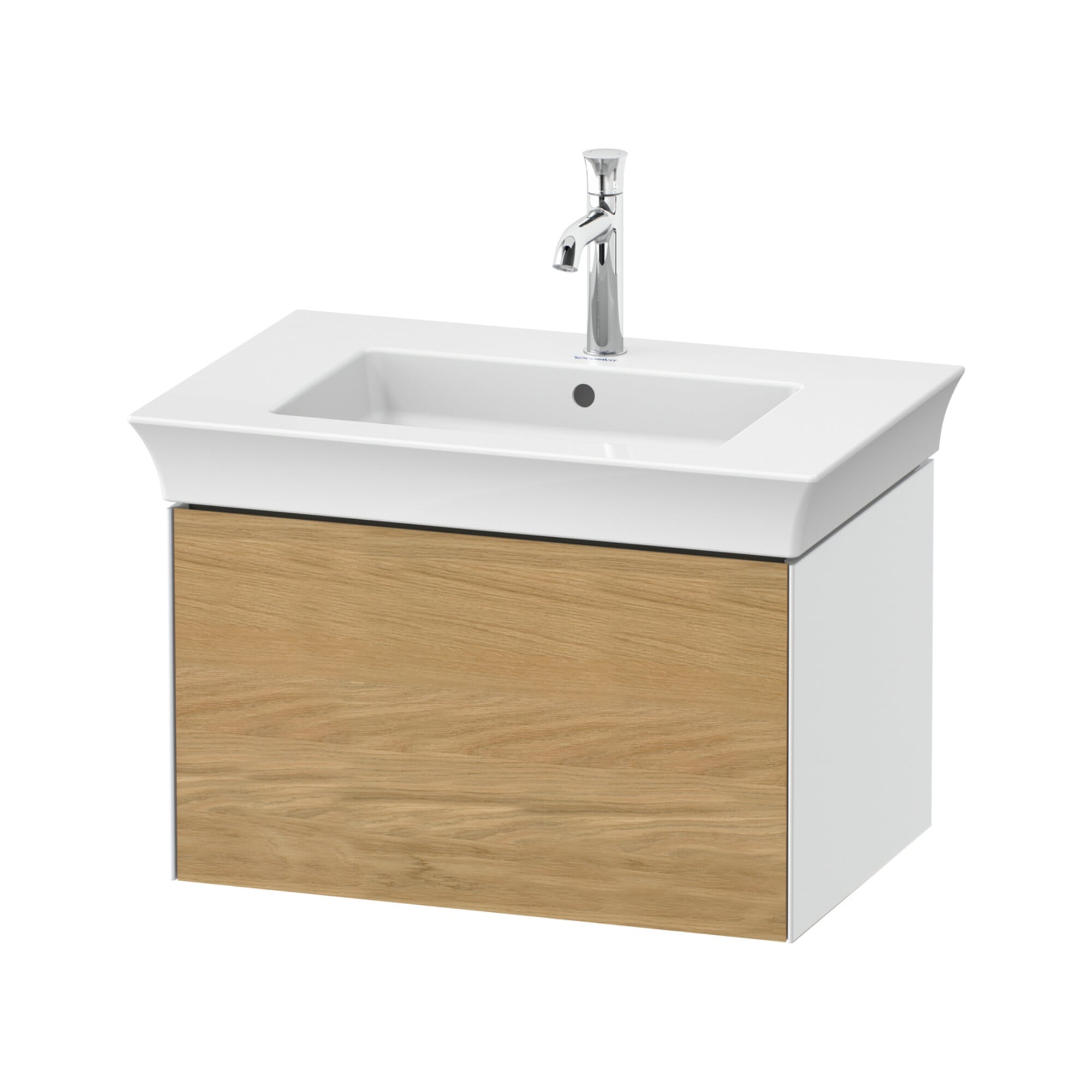 Duravit Waschtischunterschrank o. ES White Tulip 41x68,4x45,8cm, 1 A, Ei Nat mas/weiß hgl