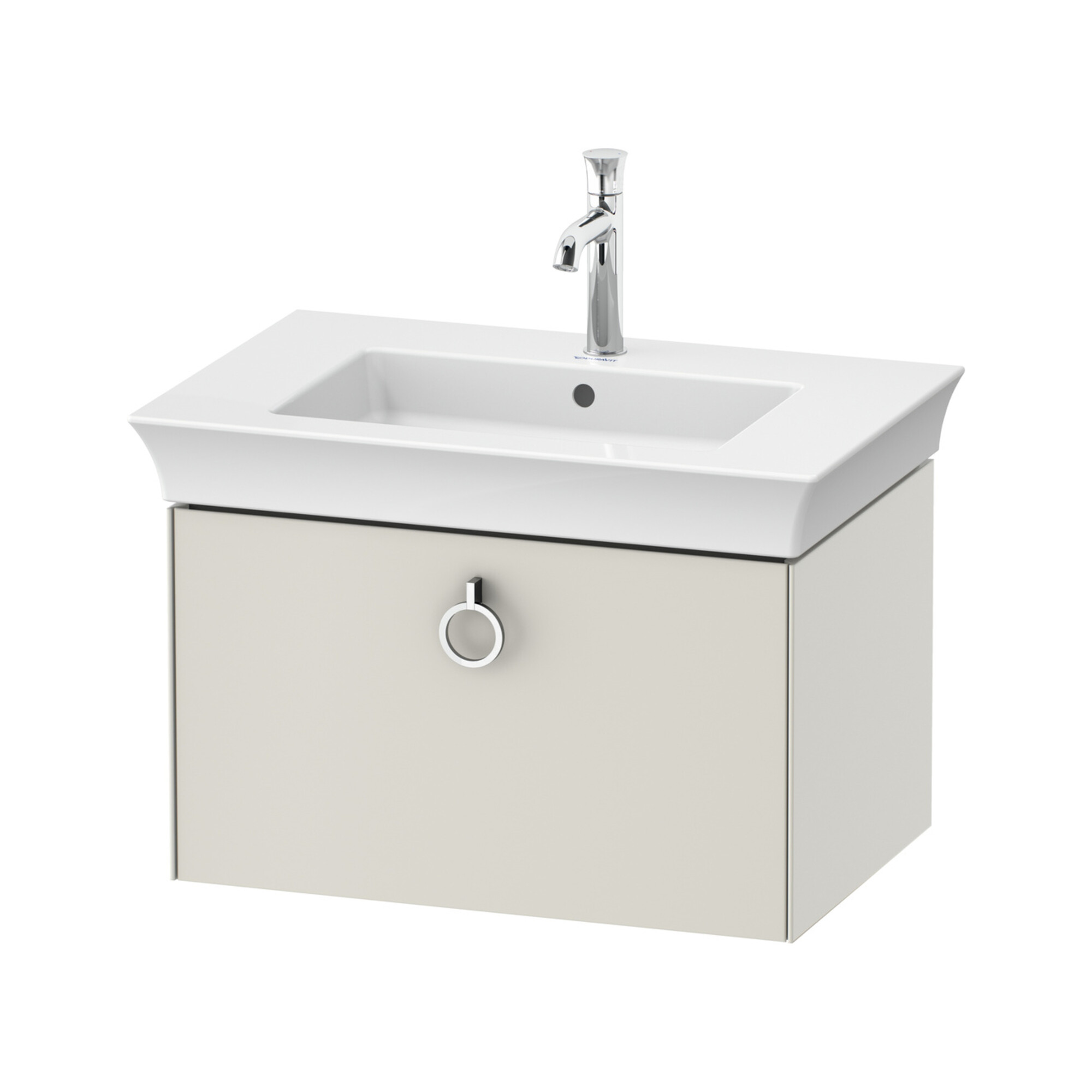 Duravit Waschtischunterschrank o. ES White Tulip 41x68,4x45,8cm, 1 A m G, Nord we. s-matt