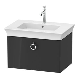 Duravit Waschtischunterschrank o. ES White Tulip 41x68,4x45,8cm, 1 Ausz. m Gr., graph hgl