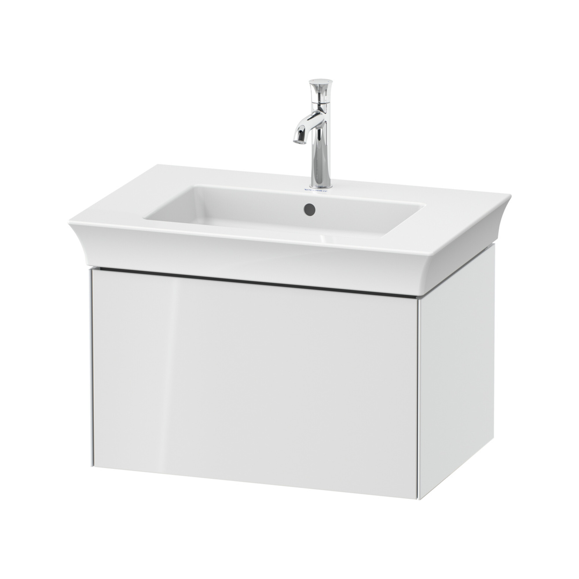 Duravit Waschtischunterschrank o. ES White Tulip 41x68,4x45,8cm, 1 Auszug, weiß Hochglanz