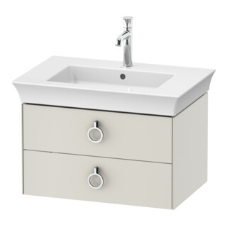 Duravit Waschtischunterschrank o. ES White Tulip 41x68,4x45,8cm, 2 SBK, Nord we. s-matt