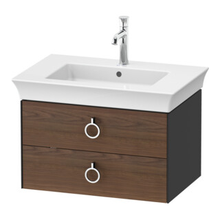 Duravit Waschtischunterschrank o. ES White Tulip 41x68,4x45,8cm, 2 SBK, US N mas/gra hgl