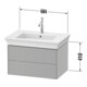 Duravit Waschtischunterschrank o. ES White Tulip 41x68,4x45,8cm, 2 SchKa., graph hgl
