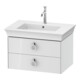 Duravit Waschtischunterschrank o. ES White Tulip 41x68,4x45,8cm, 2 SchKa., weiß Hochglanz-1