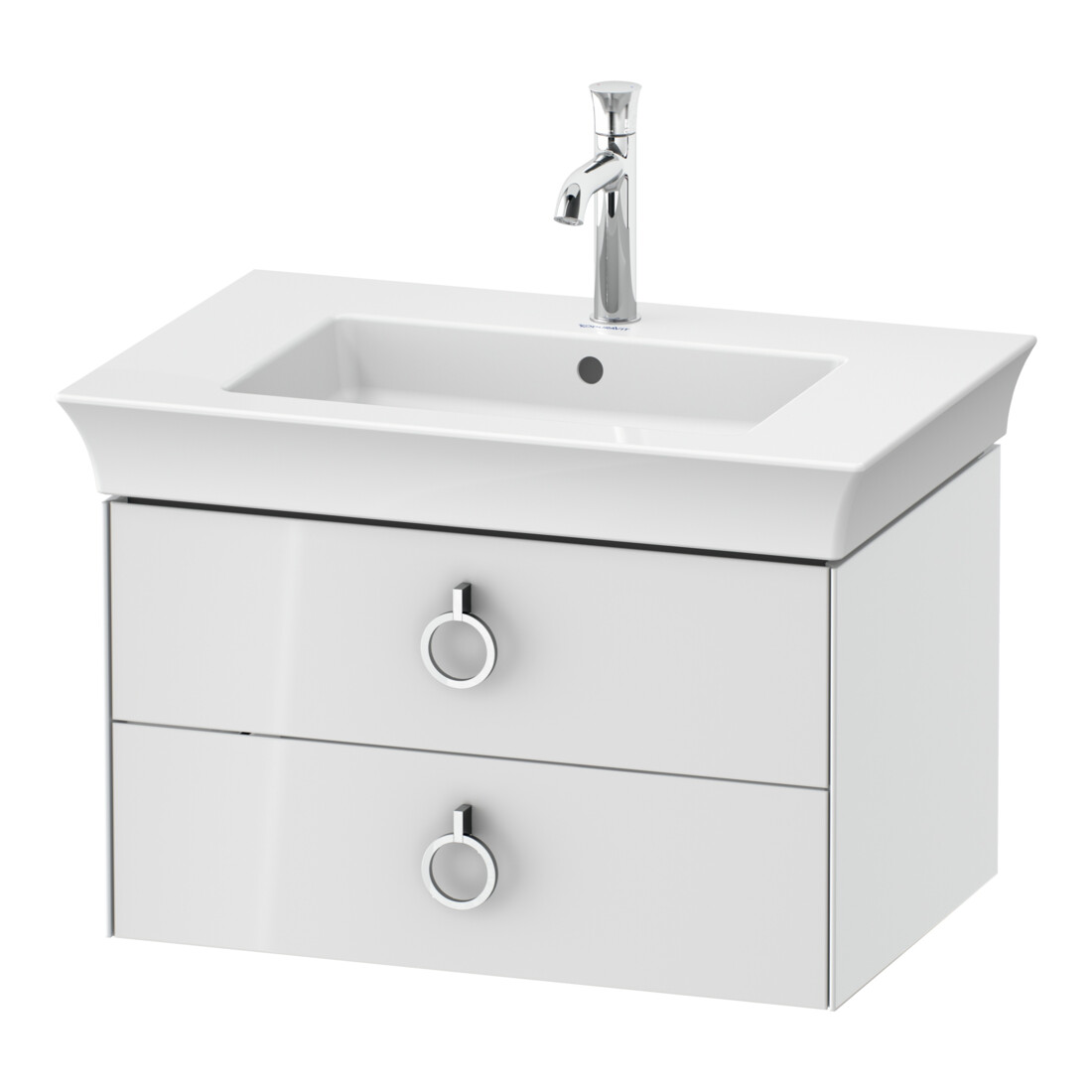 Duravit Waschtischunterschrank o. ES White Tulip 41x68,4x45,8cm, 2 SchKa., weiß Hochglanz