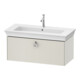 Duravit Waschtischunterschrank o. ES White Tulip 41x98,4x45,8cm, 1 A m G, Nord we. s-matt-1