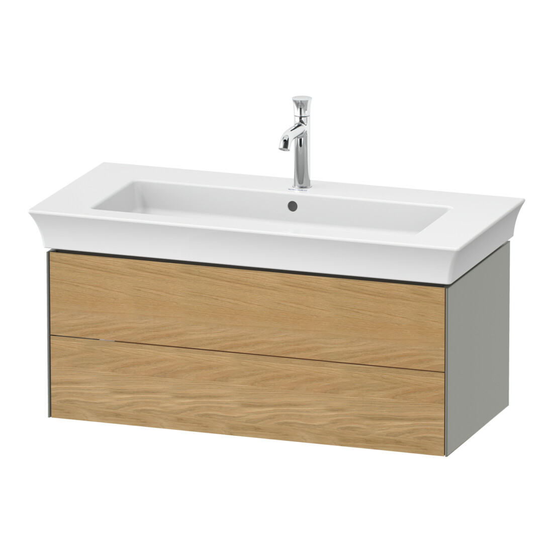 Duravit Waschtischunterschrank o. ES White Tulip 41x98,4x45,8cm, 2 SBK, E N StG s-matt