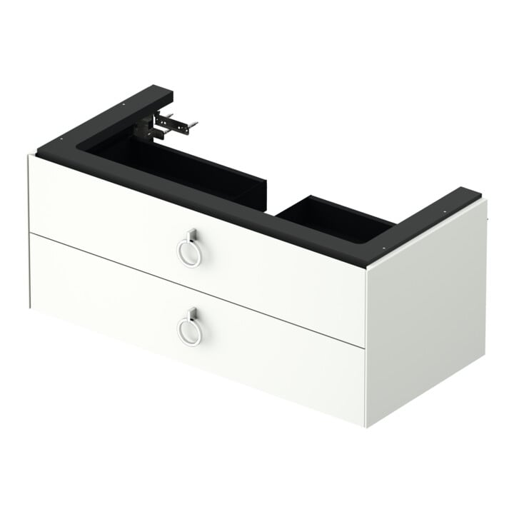 Duravit Waschtischunterschrank o. ES White Tulip 41x98,4x45,8cm, 2 SBK m Gr., we. s-matt