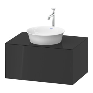 Duravit Waschtischunterschrank o. ES White Tulip 75,1x35x 41cm, boden, Graphit Hochglanz