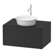 Duravit Waschtischunterschrank o. ES White Tulip 75,1x35x 41cm, boden, Graphit Seidenmatt