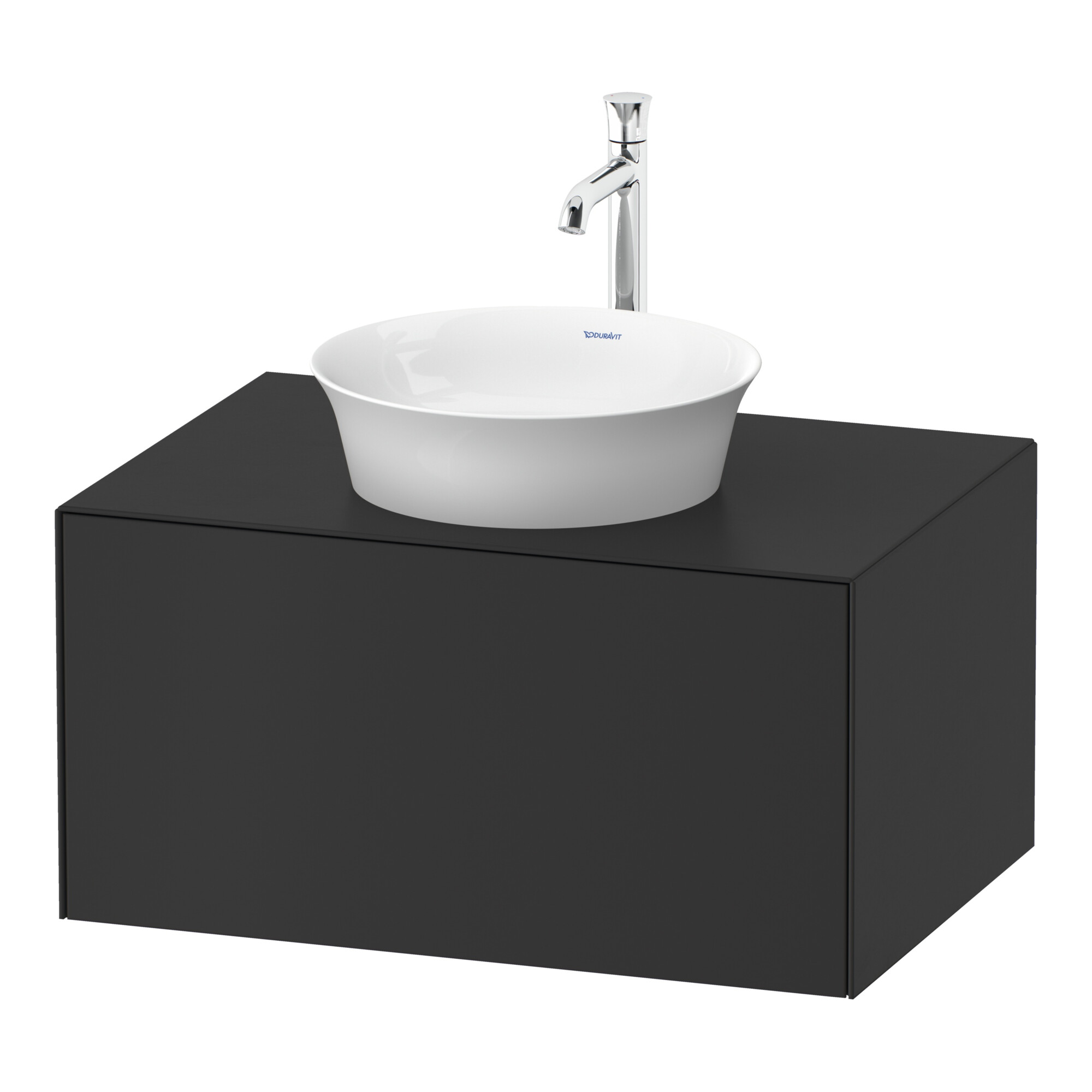 Duravit Waschtischunterschrank o. ES White Tulip 75,1x35x 41cm, boden, Graphit Seidenmatt