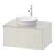 Duravit Waschtischunterschrank o. ES White Tulip 75,1x35x 41cm, boden, Nord we. s-matt-1