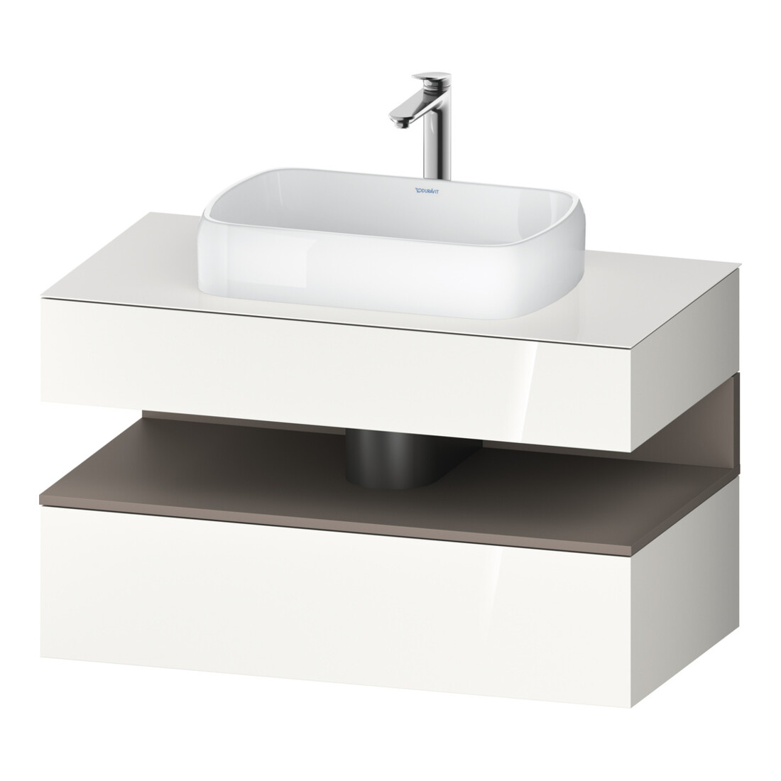 Duravit Waschtischunterschrank Qatego 100x55x60cm, ba m/we g, Pl, 1 Schubkast.